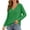 Green, variant on HAiming Plus Size Blouses for Women Eyelet Long Sleeve Button Shirts Casual V Neck Tee Summer Fall Going out Tops