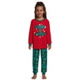 thumbnail image 3 of Jolly Jammies Boys and Girls Unisex Merry & Bright Matching Family Pajamas Set, 2-Piece, Sizes 6-12, 3 of 7