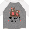 thumbnail image 4 of Inktastic My Nana Loves Me Bear Boys or Girls Long Sleeve Baby Bodysuit, 4 of 5