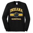 thumbnail image 2 of Wild Bobby City of Indiana IND Basketball Fantasy Fan Sports Mens Long Sleeve Shirt, Black, X-Large, 2 of 5