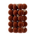 thumbnail image 2 of 30 Pcs 3cm Flocked Christmas Ball Ornaments Mini Velvet Shatterproof Christmas Ornaments with Hanging Loop for Xmas Tree Holiday Party, 2 of 5