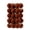 Brown, variant on 30-Pack 3 cm (1.18 in) Green Flocked Christmas Ball Ornaments, Soft Velvet-Look Hanging Baubles with Decorative Caps, Hanging Tree Decorations for Wreath, Garland, Holiday Party and Home Decor