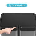 thumbnail image 3 of BeesClover Automatic Motion Sensor Trash Can, 60 Liter/16 Gallon Touchless Smart Garbage Bin with Soft-Close Lid, Large Capacity Waste Basket for Kitchen, Office, Living Room, 3 of 7