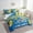 Blue, variant on Eosebridal Football 7 Pieces Comforter Sets Twin Size Kansas Bedding Set for All Season Gifts for Football Fans Football City Bed in a Bag with Comforter,Sheets