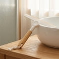 thumbnail image 5 of All Purpose Silicone Squeegee for Shower Door, Mirror, Glass, Streak Free 360 Degrees Shower Squeegee, Pivoting Bamboo Handle, 9.45 inch Wide, 1 Pc Window Cleaner Tool, 5 of 5