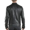 thumbnail image 3 of Men Leather Jacket New 100% Genuine Soft Lambskin Slim Biker Bomber Coat A181, 3 of 4