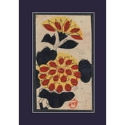 Bnf Estampes: Carnet Lign Fleurs Jaunes, Japon 19e (Paperback)