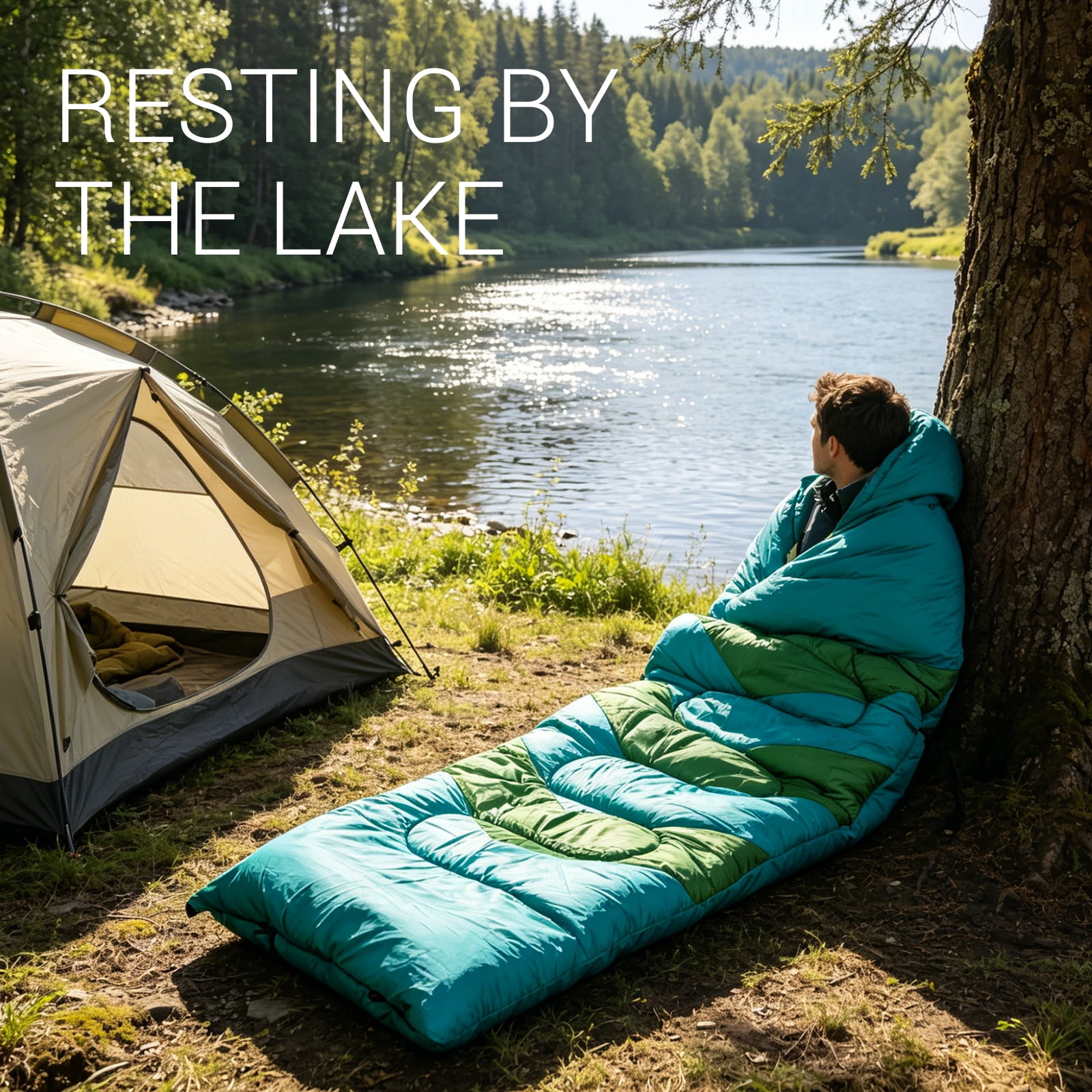 Invoker Sleeping Bag for Adults Kids, Warm & Cool Weather 3-4 Season, 23℉Camping Sleeping Bag, Waterproof Portable Backpacking Hiking Outdoors