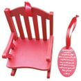 thumbnail image 2 of POINTERTECK Christmas Memorial Chair Ornament Mini Wooden Rocking Chair with Hanging Rope Decorative Hanging Gifts, 2 of 9