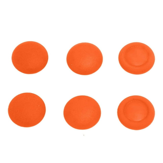 3D Joystick Button Cover 6 in 1 Prevent Slip Replacement Thumb Grips for PS5 Elite Controller Orange
