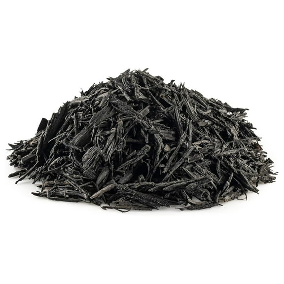 Premium Shredded Rubber Mulch for Gardens, Lawns, and Landscaping | Long Lasting Color | Looks Like Natural Wood Mulch (1.5 CU. FT. - 27 LBS, Black)