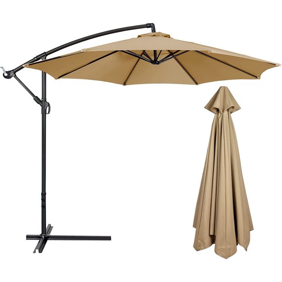 PRTECY 10 FT 6 Rib Umbrella Canopy Replacement Outdoor Market Patio Table Umbrella Strong and Thicck Canopy Cover for Backyard Garden Courtyard Swimming Pool Lawn (Canopy ONLY) C99