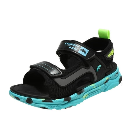 

Celiean Kids Beach Sandals Fashion Soft Sole Sandals Comfortable Open Toe Sandals Outdoor Shoes Green 9-10Y