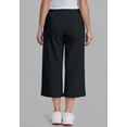 thumbnail image 2 of Ellos Plus Size Wide Leg Cropped French Terry Sweatpants, 2 of 2