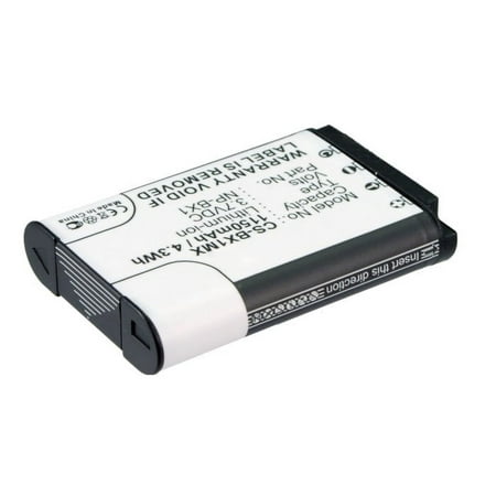 Replacement Battery for HDR-AS30 HDRAS30V/B HDR-CX405 HDR-CX440 HDR-CX440 Handycam HDR-CX440 HD Handycam HDR-GW66 HDR-GW66E HDR-GW66V HDR-GW66VE NP-BX1 3.7V/1150mAh
