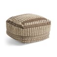 thumbnail image 2 of Rustic Wool and Cotton Large Pouf Cozy Seating & Home Decor, Timeless Design, Durable Materials, 2 of 7