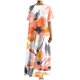 thumbnail image 5 of Vestido de Manga Corta para las Mujeres Casual Suelto Impreso Bolsillo Cuello Redondo, Verano Largo Vestido de Doblado Grande, 5 of 5