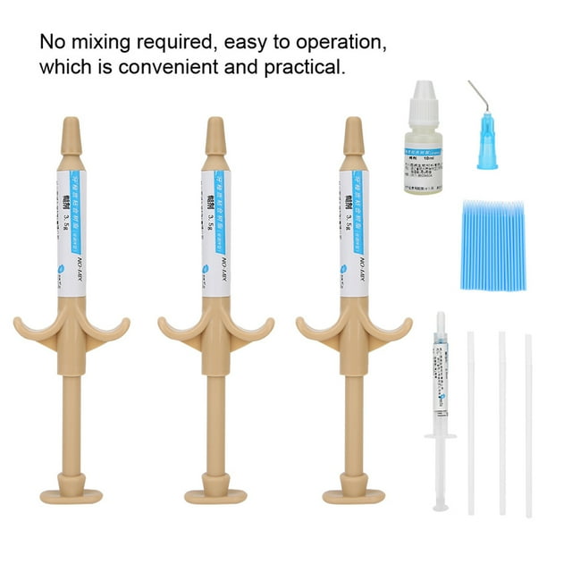 Herramienta Dental ANGGREK ortodoncia Pegamento Autocurado Kit de pasta adhesiva