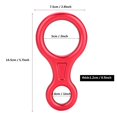 thumbnail image 2 of Cateissary 35KN 8 Word Rope Descender Rappel Ring Rock Climbing Rescue Gear (Rojo) Almacenamiento y organización del hogar Cateissary HA013634-00, 2 of 6