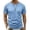 Light Blue, variant on LEKWK Mens Shirts Short Sleeve Crewneck Casual Athletic Shirts Lightweight Loose Fit Comfy Basic Tees Summer Fashion Workout Daily Wear