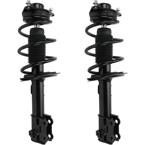 Detroit Axle - Front Struts for Hyundai 2013 2014 2015 2016 Genesis Coupe, 2 Complete Struts with Coil Spring Assembly Replacement Suspension