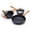 Black-3-Piece Set,10.25" skillet, variant on 2-piece Nonstick Cookware Set 10.25 Inch Frying Pan & 1.43qt Saucepan With Lid Free Coating Heavy Bottom Even Heat Inductionpatible Dishwasher Safe - Green