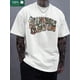 thumbnail image 1 of Camiseta de algodón grueso de 220 g con estampado de monograma de moda creativa, camiseta informal de algodón de moda para hombre, camiseta de manga corta con cuello redondo., 1 of 5
