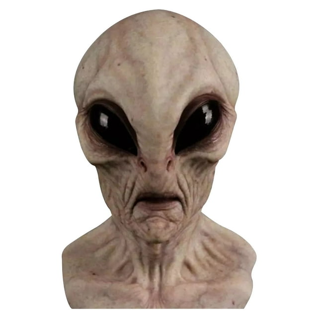 Máscara de látex alienígena Máscara de terror alienígena de Halloween Sombrero Wmkox8yii shdjk4152