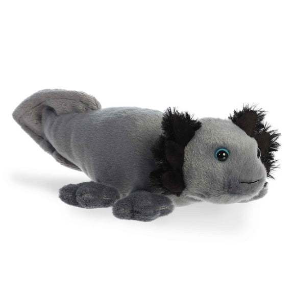Aurora - Small Black Mini Flopsie - 10" Xochitl Black Axolotl - Adorable Stuffed Animal