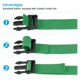 thumbnail image 4 of 1x20 Inch Utility Strap with Buckle Polyester Belt for Packing (Green, 2 Pack), 4 of 5