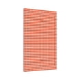 thumbnail image 2 of Kll Orange Gingham Wall Plate,Gloss Finish,Standard Size 1 - 5" X 3", Polycarbonate Thermoplastic,Electric Receptacle Plug Covers, 2 of 8