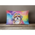 thumbnail image 4 of Shih Tzu Hippie Dawg Fabric Decorative Pillow, 4 of 4