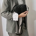 thumbnail image 3 of Bolso bandolera pequeño para mujer, bolso de mano cuadrado con forma de cámara, bolso de hombro ligero con cremallera superior, 3 of 6