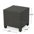 thumbnail image 3 of Acpouw Cube Accent Table – 18" Wicker Side Table, Durable Polyethylene Rattan, Minimalist Outdoor/Indoor Patio Table, No Assembly, 3 of 7