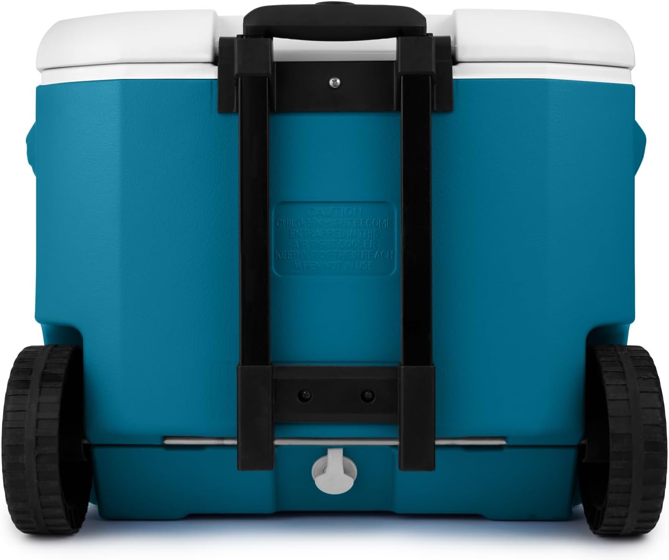 Chiller Series 60qt Wheeled Portable Cooler, Insulated Hard Cooler with Ice Retention & Heavy-Duty Wheels & Handle, Great for Camping, Tailgating, Beach, Picnic, Groceries, Boating & More