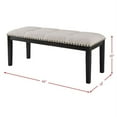 thumbnail image 4 of Picket House Furnishings Banc Rembourré Bradley en Noyer, 4 of 4