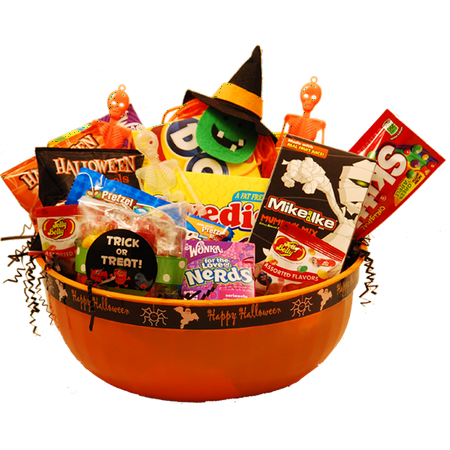 Spooktacular Sweets Halloween Gift Basket (Best Halloween Gift Baskets)