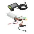 thumbnail image 3 of Scooter Brushless Controller Kit, 36V 48V Multiple Display ABS Aluminum Alloy Electric Bike Controller LCD Display  For 22.5mm Handlebar, 3 of 8