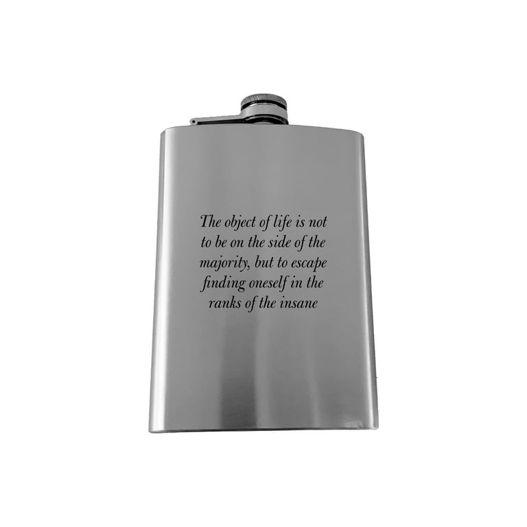 8oz Our life is what our thoughts make it Marcus Aurelius - SS Flask 8oz Our life is what our thoughts make it Marcus Aurelius - SS Flask