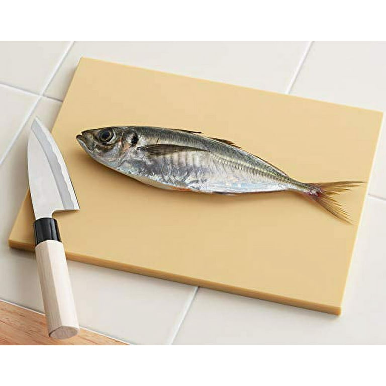 Yoshikawa Cutting Board Made in Japan Beige for Cooking 27 20cm Antibacterial Elastomer Soft per Blade 4286007 4286007