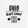thumbnail image 4 of Inktastic Ohio Awesome Since 1803 Boys or Girls Baby Bodysuit, 4 of 5