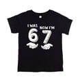 thumbnail image 4 of I was 6 Now I'm 7 Birthday Shirt for Kids Distressed Six Seven Hands Unisex Party Tee Black Shirt Youth Medium, 4 of 5
