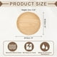 thumbnail image 2 of Bandeja de Servir de Bambú Uxcell, Bandejas Redondas de Madera de 6 x 6 Pulgadas, Platos Portátiles para Comida, Frutas, Aperitivos, Pan, Vanity, Bodas, Picnics, Khaki, 2 of 7
