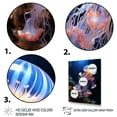 thumbnail image 3 of Designart "Luminescent Beauty of Jellyfish II" Animals Floater Framed Canvas Print, 3 of 7