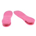 thumbnail image 1 of 1 Par Plantillas Elevadoras de Alturas Elevación Invisible de Talón de Zapatos 3 Capas Almohadilla de Amortiguación Antibacteriana Unisex Rosa 3.5cm Baoblaze Inserciones de tacones, 1 of 8