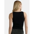 thumbnail image 3 of Madden NYC Women's Seamless Ruched Boat Neck Tank Top, Sizes XS-L, 3 of 5