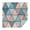 Pink and Blue, variant on Pink Boho Tribal Diamonds and Triangles Pattern Square Tablecloth,Waterproof Square Table Cover,Wipeable Spillproof Washable Table Cover for Home Kitchen Party Decor 42"X42"(107x107cm)