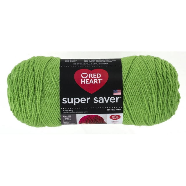 Red Heart® Super Saver® Yarn, Solid, Acrylic #4 Medium, 7oz/198g, 364 Yards