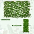 thumbnail image 3 of Gymax 2PCS Expandable Fence Privacy Screen Decorative Faux Eucalyptus Fencing Panel, 3 of 10