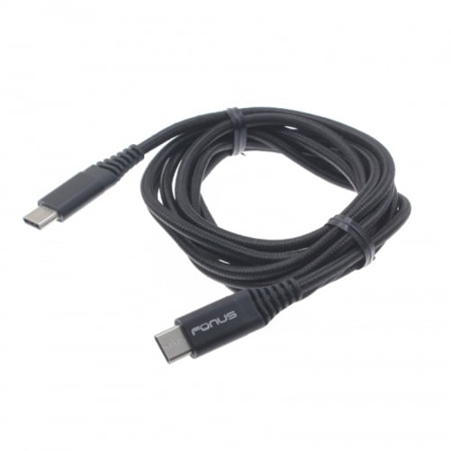 Volt Plus Tech Professional USB to Type-C Braided Cable Works with Sony F5321 for Full 65Watt Charging and Transfer Speeds 1.5M/5Ft Long 